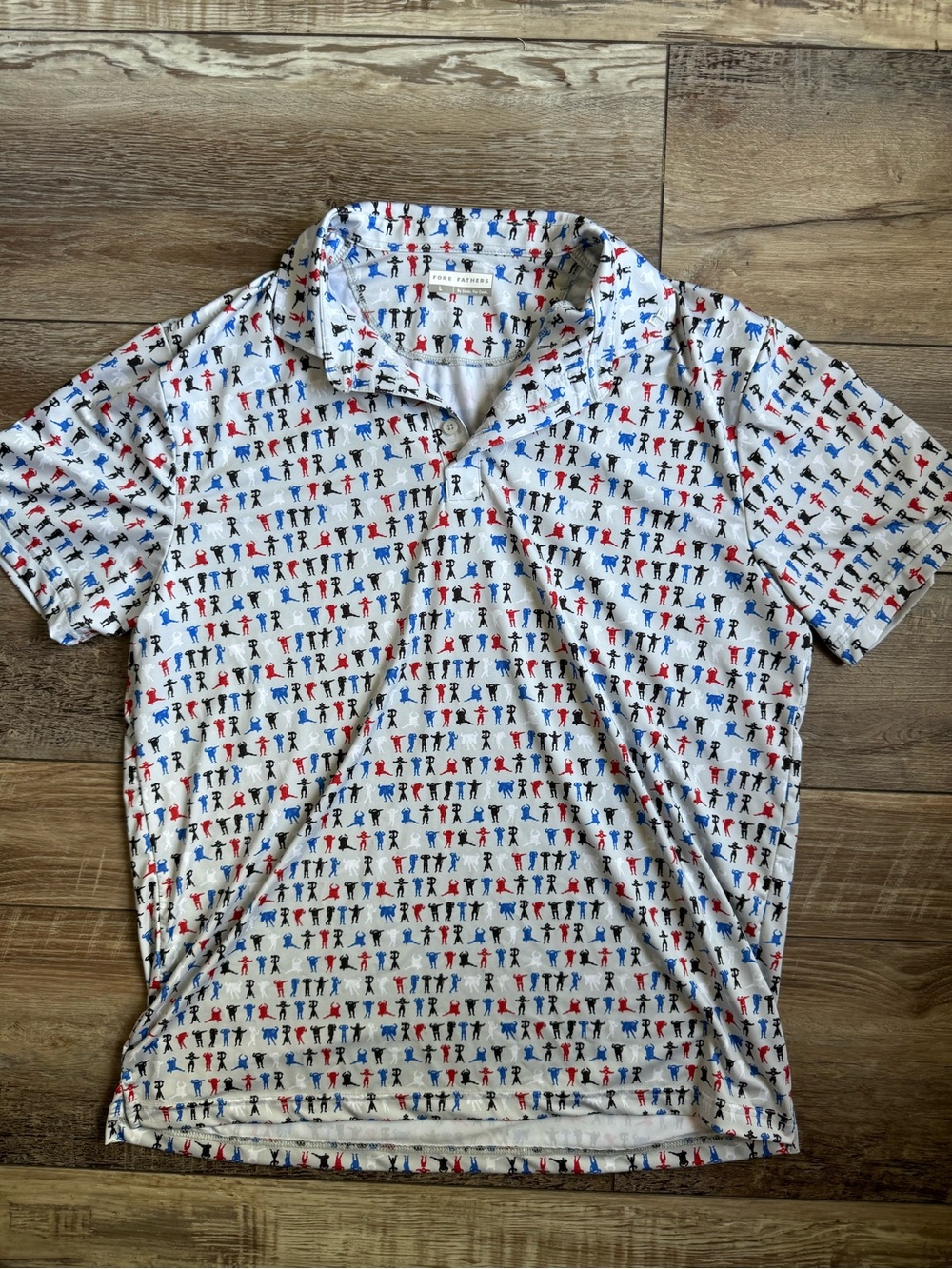 Fore Fathers Men’s Short-Sleeve Printed Polo Shirt